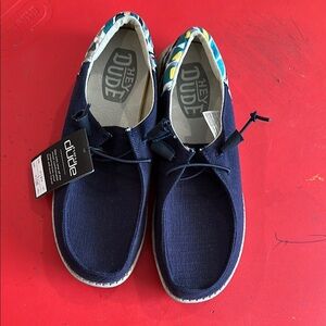 Hey Dude Womens Navy Shoes